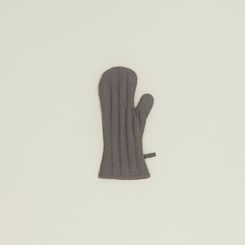 Simple Linen Oven Mitt - Dark Grey