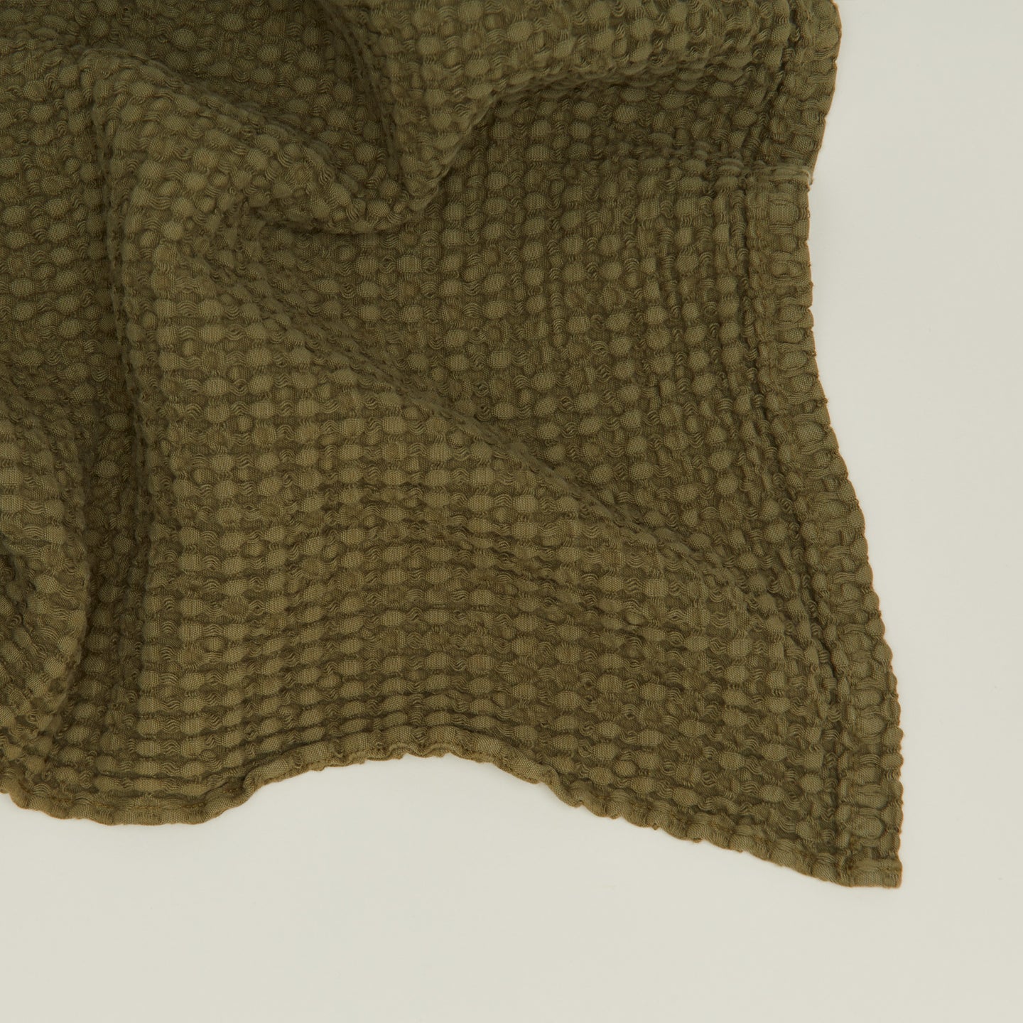 SIMPLE WAFFLE TOWELS - OLIVE