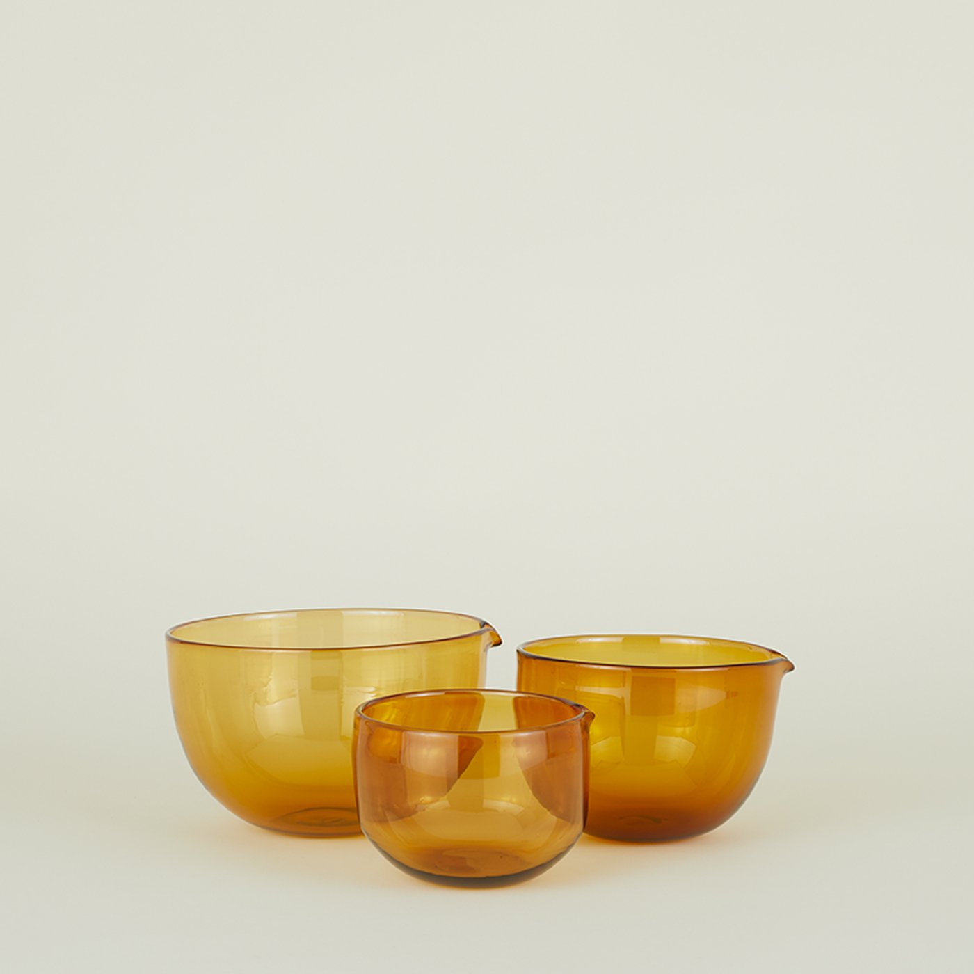 Orange Carnival Glass Nesting Bowls, Mixing Bowls, Batter Bowls