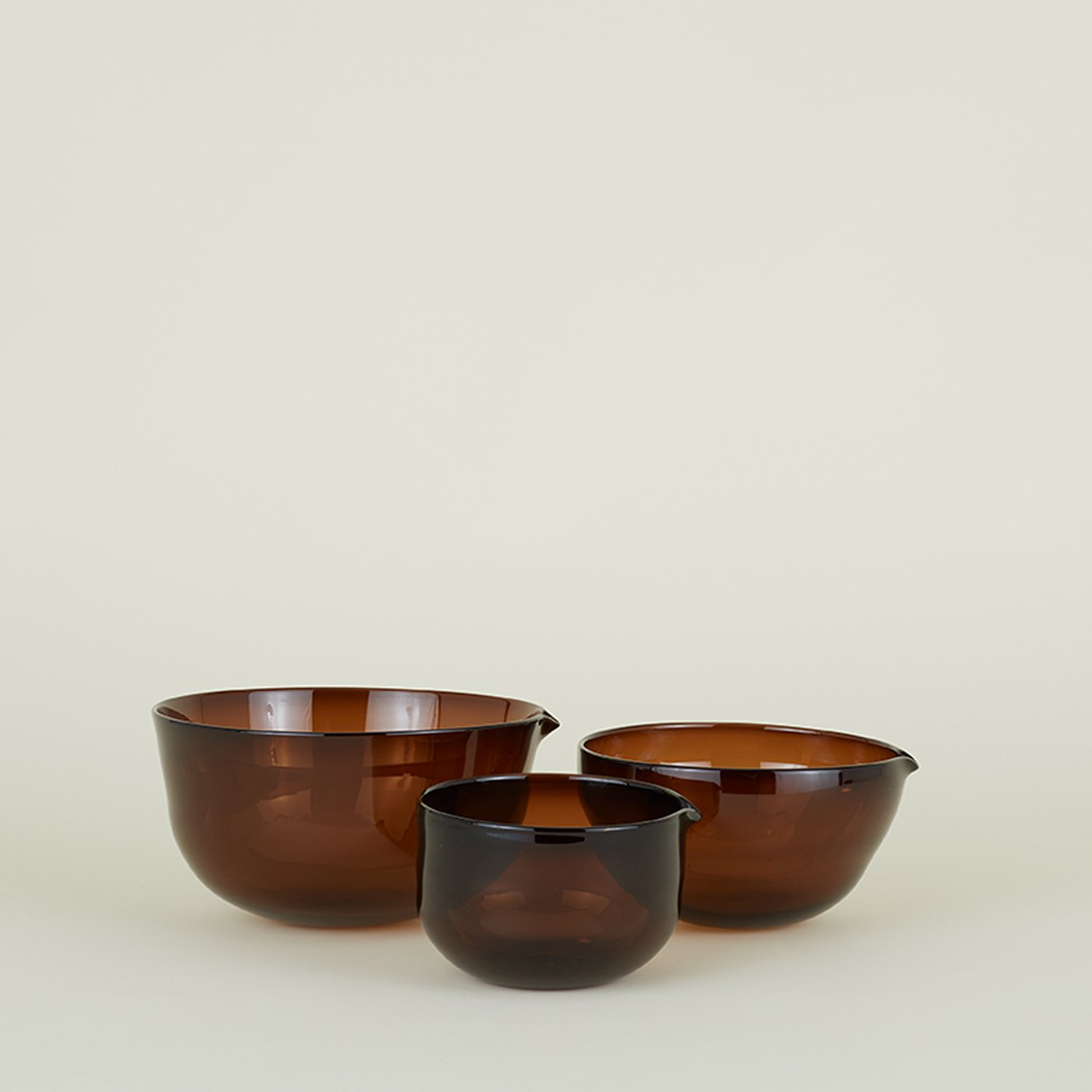 White Ribbed Ceramic Mixing Bowls - Set of 3