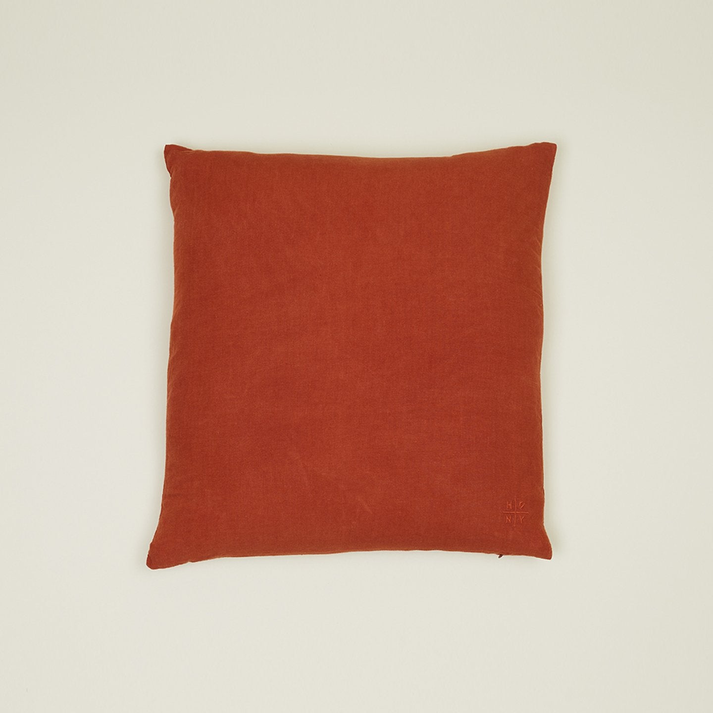 Rust discount linen pillow